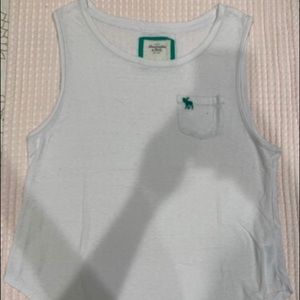 Abercrombie White Tank Size M